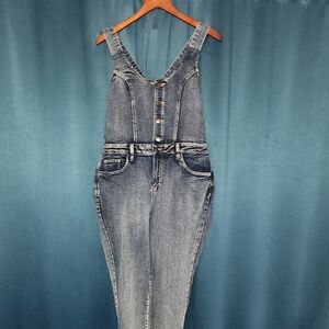 VENUS Washed Blue Denim Women's Overalls